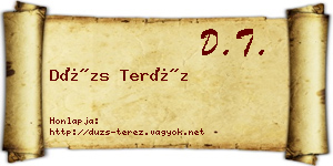 Dúzs Teréz névjegykártya